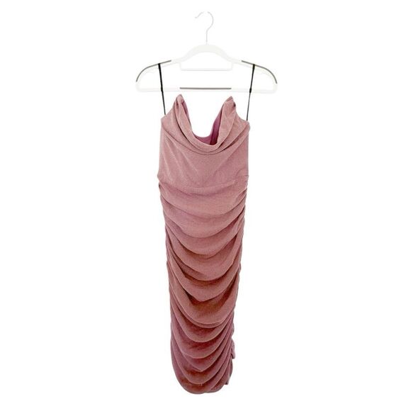 NWOT MICHAEL COSTELLO x REVOLVE India Midi Dress in Blush - Picture 3 of 4